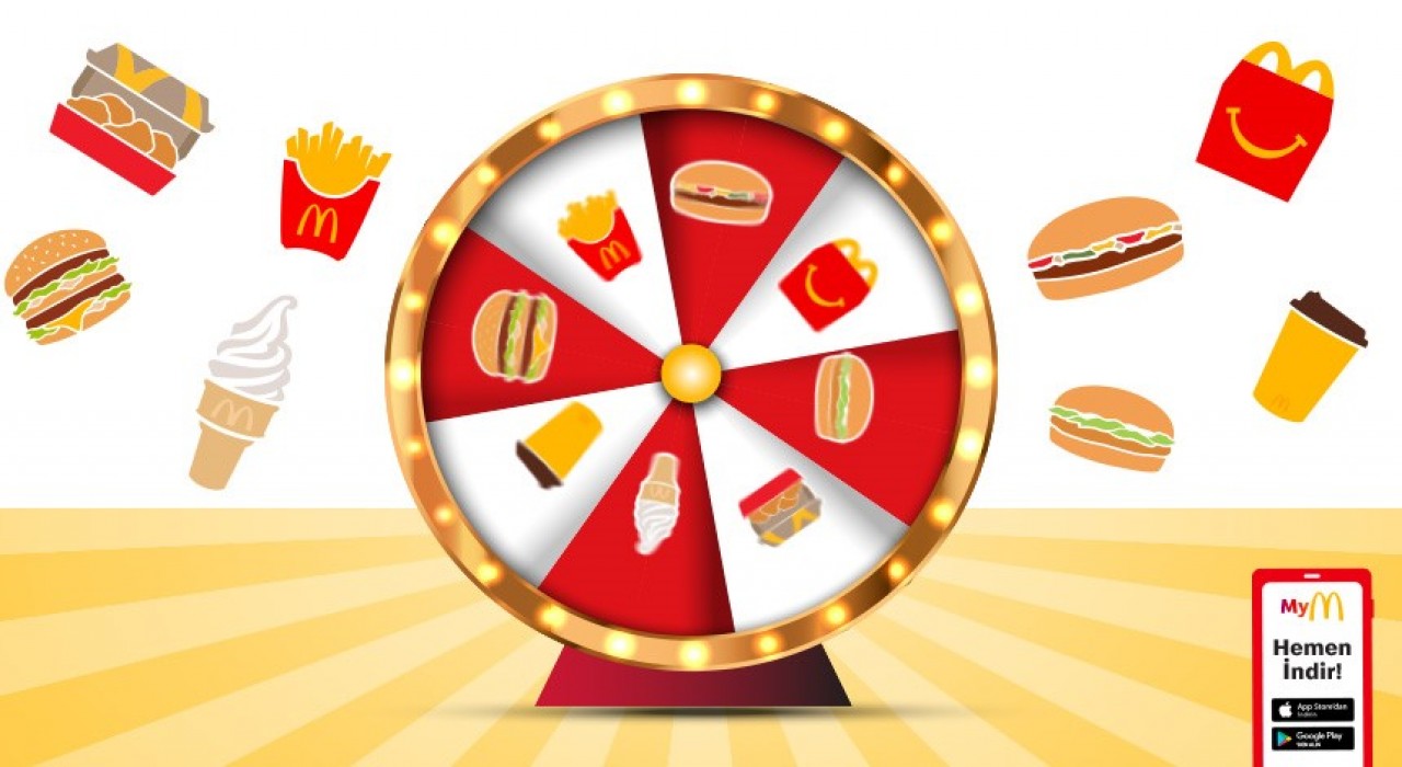 McDonalds Türkiyede Çarkıfelek uygulaması başladı