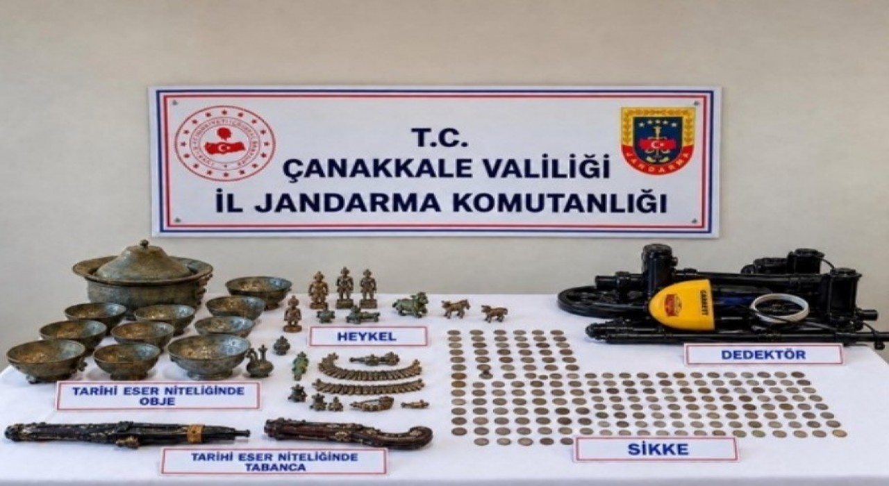 Çanakkale’de tarihi eser operasyonu