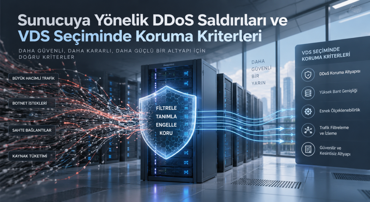 Sunucuya Yönelik DDoS Saldırıları ve VDS Seçiminde Koruma Kriterleri