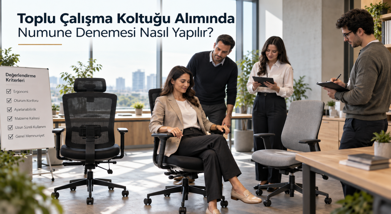 Toplu Çalışma Koltuğu Alımında Numune Denemesi Nasıl Yapılır?