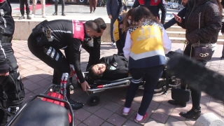 Adana’da dili boğazına kaçan kadın, polis ekiplerinin müdahalesiyle kurtuldu