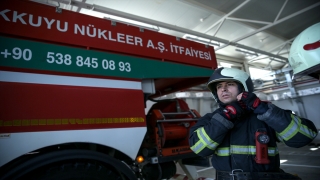 Akkuyu Nükleer Güç Santrali’ndeki Türk ve Rus itfaiyeciler her an göreve hazır