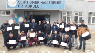 Nurdağı’nda görev alacak ramazan davulcuları sertifikalarını aldı