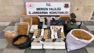 Mersin’de 418 bin makaron ve 40 kilogram tütün ele geçirildi
