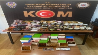 İskenderun’da 122 kilogram gümrük kaçağı nargile tütünü ele geçirildi