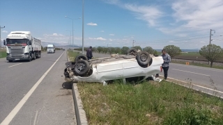 Kahramanmaraş’ta devrilen otomobildeki 7 kişi yaralandı