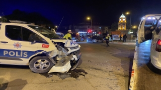 Kahramanmaraş’ta kaçan otomobilin çarptığı ekip otosundaki 1 polis yaralandı