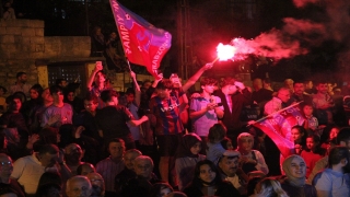 Mersin ve Hatay’da Trabzon taraftarları şampiyonluğu kutluyor