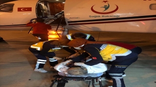 Suudi Arabistan’da kalp krizi geçiren hasta ambulans uçakla Hatay’a getirildi