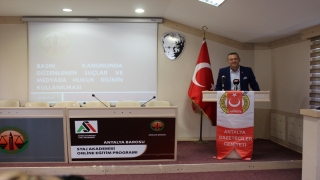 AGC ve Antalya Barosu’ndan gazetecilere eğitim programı
