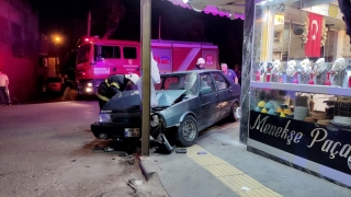 Kahramanmaraş’ta polisin ”dur” ihtarına uymayıp kaçan sürücü kaza yapınca yakalandı
