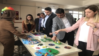 Aladağ’da öğrencilerden yıl sonu sergisi