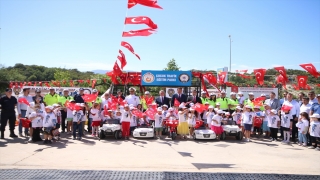 Kaş’ta çocuk trafik eğitim parkı açıldı