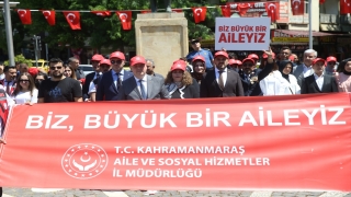 Malatya ve Kahramanmaraş’ta ”Aile Haftası” kapsamında farkındalık yürüyüşü yapıldı