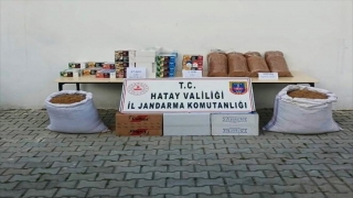 Hatay’da kaçakçılık operasyonunda tütün ve makaron ele geçirildi
