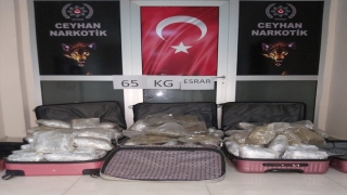 Adana’da tırda 65 kilogram esrar ele geçirildi