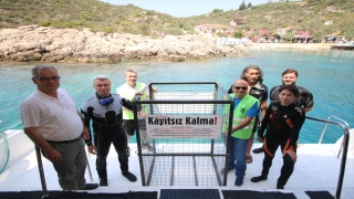 Kaş’ta deniz dibinde atık istasyonları oluşturuluyor