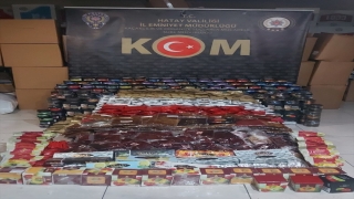 Hatay’da 802 kilogram kaçak nargile tütünü ele geçirildi