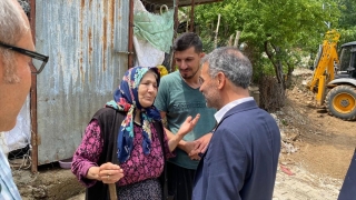 AK Parti’li Bilgili, yağmurda evleri zarar gören aileleri ziyaret etti