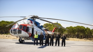 Jandarma turizm kenti Antalya’da trafiği helikopterle denetledi