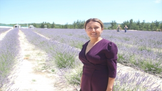 Gülnar’da kadın girişimci lavanta bahçesi kurdu