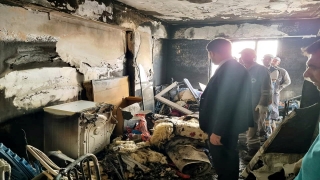 Araban Kaymakamı Sevgili’den yangında evi zarar gören aileye ziyaret