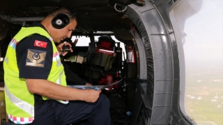 Mersin’de helikopter destekli trafik denetiminde 11 sürücüye ceza kesildi