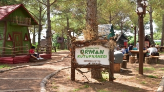 Antalya’da kurulan ”Orman Kütüphanesi” kitapseverleri ağırlıyor