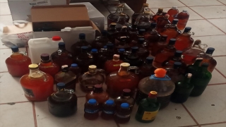 Antalya’da 120 litre kaçak alkol maddesi yakalandı