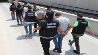 Mersin’de 310 kilogram uyuşturucu hap ele geçirilmesiyle ilgili 4 zanlı adliyede