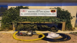 Antalya’da ormanlık alanda uyuşturucu ele geçirildi