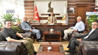 Belediye başkanlarından Mersin Orman Bölge Müdürü Yalçın’a ziyaret