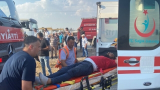 Adana’da 2 tır, 3 otomobil ve bir traktörün karıştığı kazada 3 kişi yaralandı
