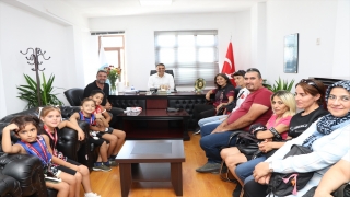 Başarılı sporculardan Silifke Belediye Başkanı Altunok’a ziyaret