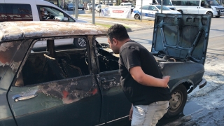Adana’da otomobilde çıkan yangında sürücü yaralandı