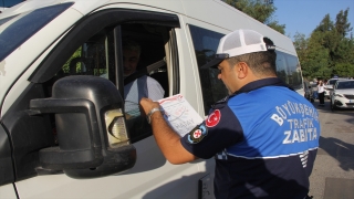 Hatay’da zabıta ekipleri öğrenci servislerini denetledi