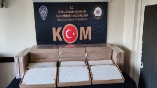 Mersin’de 100 bin makaron ele geçirildi