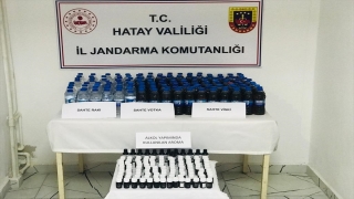 Hassa’da 95 litre sahte içki geçirildi