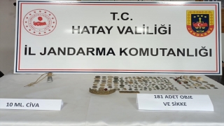 Hatay’da tarihi eser operasyonunda 181 sikke ele geçirildi