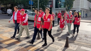 Kahramanmaraş’ta Türk Kızılay üyeleri, sağlıklı yaşam için yürüdü