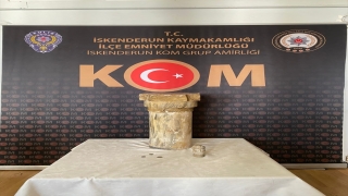 Hatay’da evinde sikke, sütun ve heykel başı bulunan zanlı yakalandı