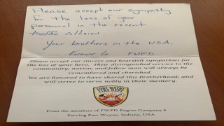 ABD’li itfaiyecilerden Gaziantep’te hayatını kaybeden meslektaşları için taziye mektubu