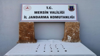 Mersin’de 25 sikke ve 2 obje ele geçirildi