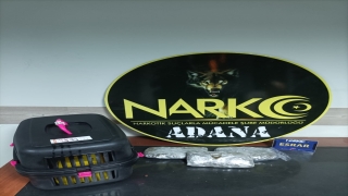 Adana’da kedi kafesinde 480 gram esrar ele geçirildi