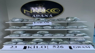 Adana’da kamyonda 23 kilo 526 gram esrar ele geçirildi