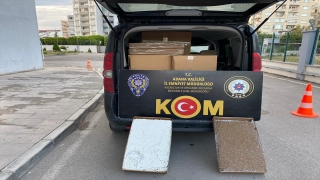 Adana’da 41 milyon 816 bin makaron ve 780 litre etil alkol ele geçirildi