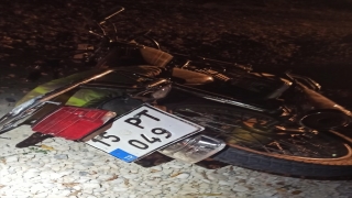 Burdur’da devrilen motosikletteki yolcu öldü, sürücü ağır yaralandı