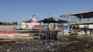 Hatay’da lunaparkta çıkan yangın söndürüldü