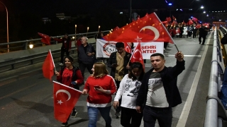 Gaziantep’te ”Fener Alayı ve Cumhuriyet yürüyüşü” düzenlendi