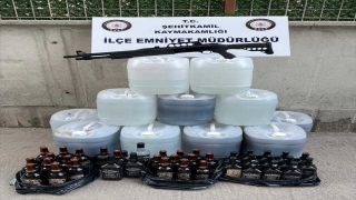 Gaziantep’te 400 litre sahte alkol ele geçirildi